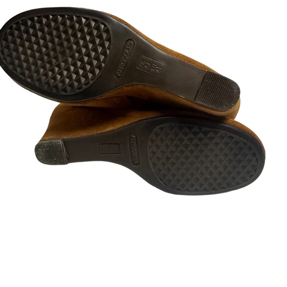 Womens Aerosoles Plumming Bird Fringe Wedge Ankle
Boots - Dark Tan Suede size6.5 - Picture 9 of 15